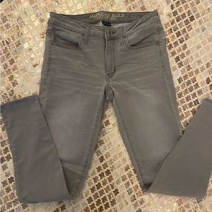 American Eagle Jeggings- Gray- Size 6 Regular